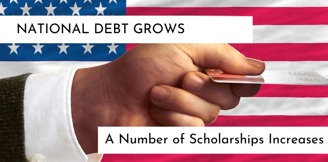 As national debt grows, more students will apply for scholarships